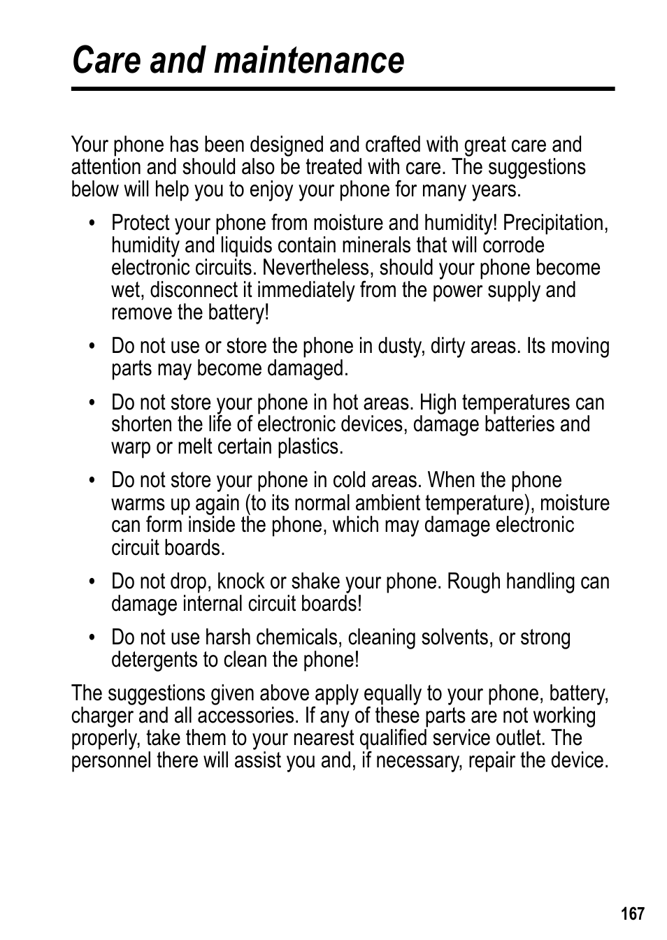 Care and maintenance | Siemens U15 User Manual | Page 168 / 188