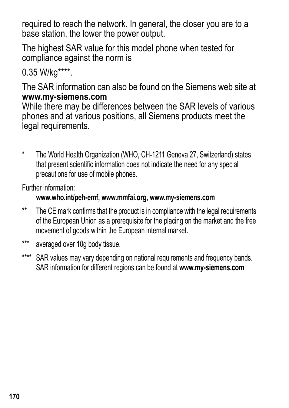 Siemens U15 User Manual | Page 171 / 188