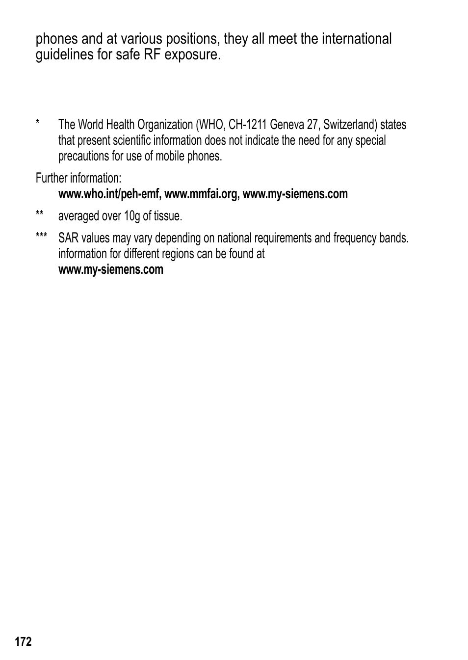 Siemens U15 User Manual | Page 173 / 188