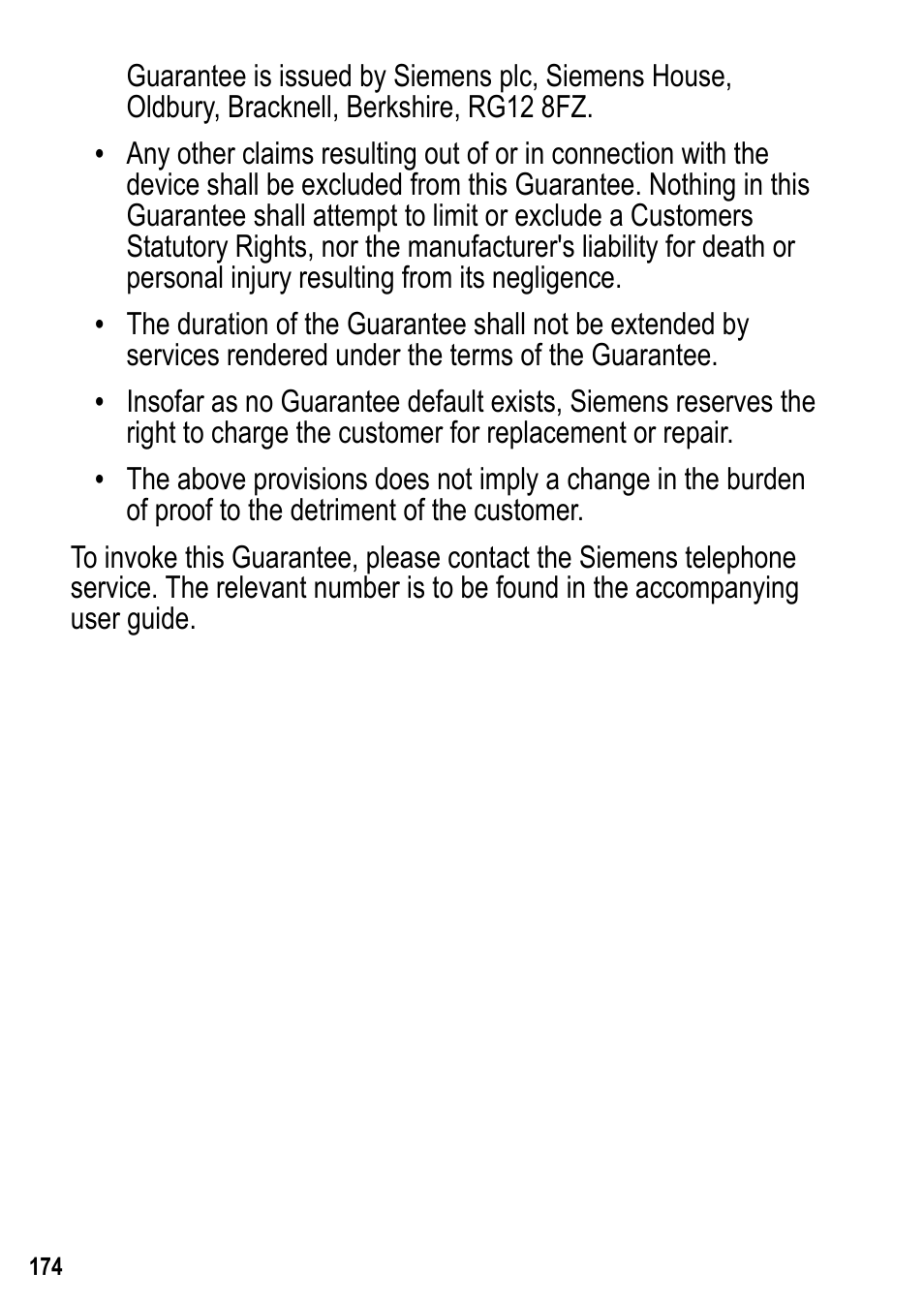 Siemens U15 User Manual | Page 175 / 188