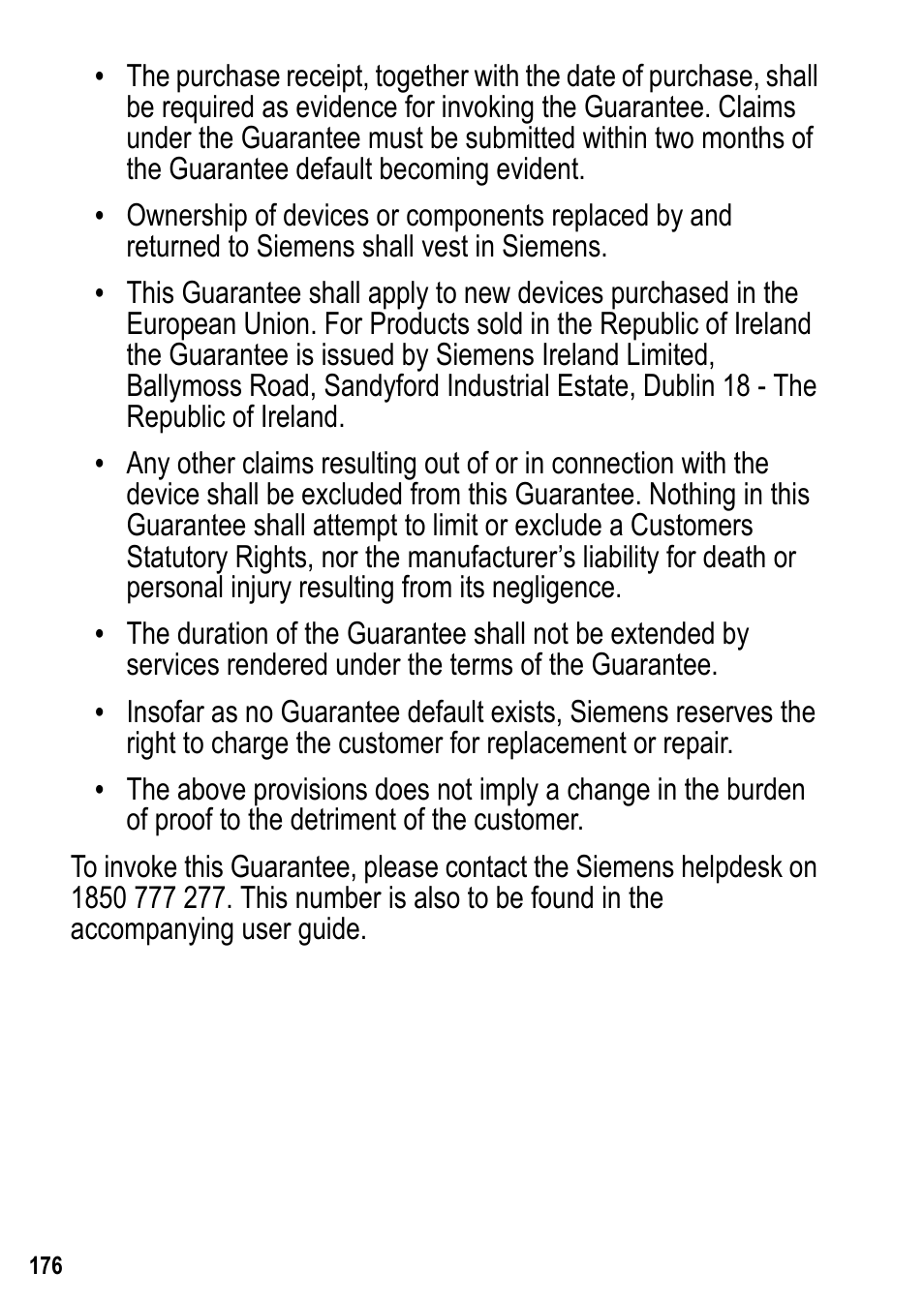 Siemens U15 User Manual | Page 177 / 188