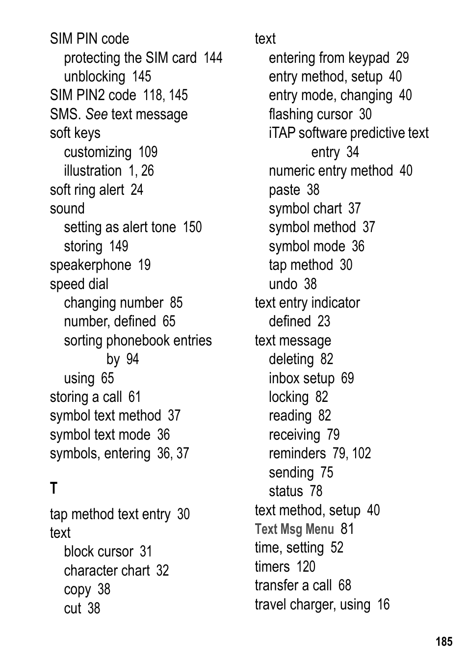 Siemens U15 User Manual | Page 186 / 188