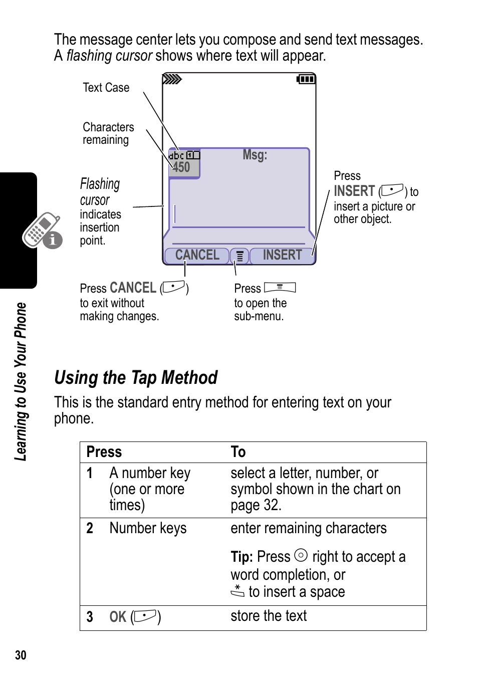 Using the tap method | Siemens U15 User Manual | Page 31 / 188