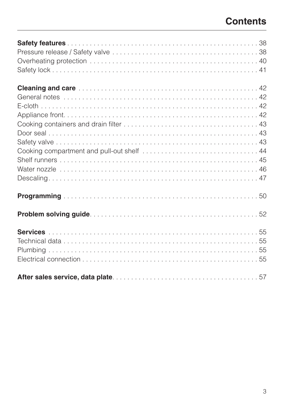 Miele DG 4064 User Manual | Page 3 / 60