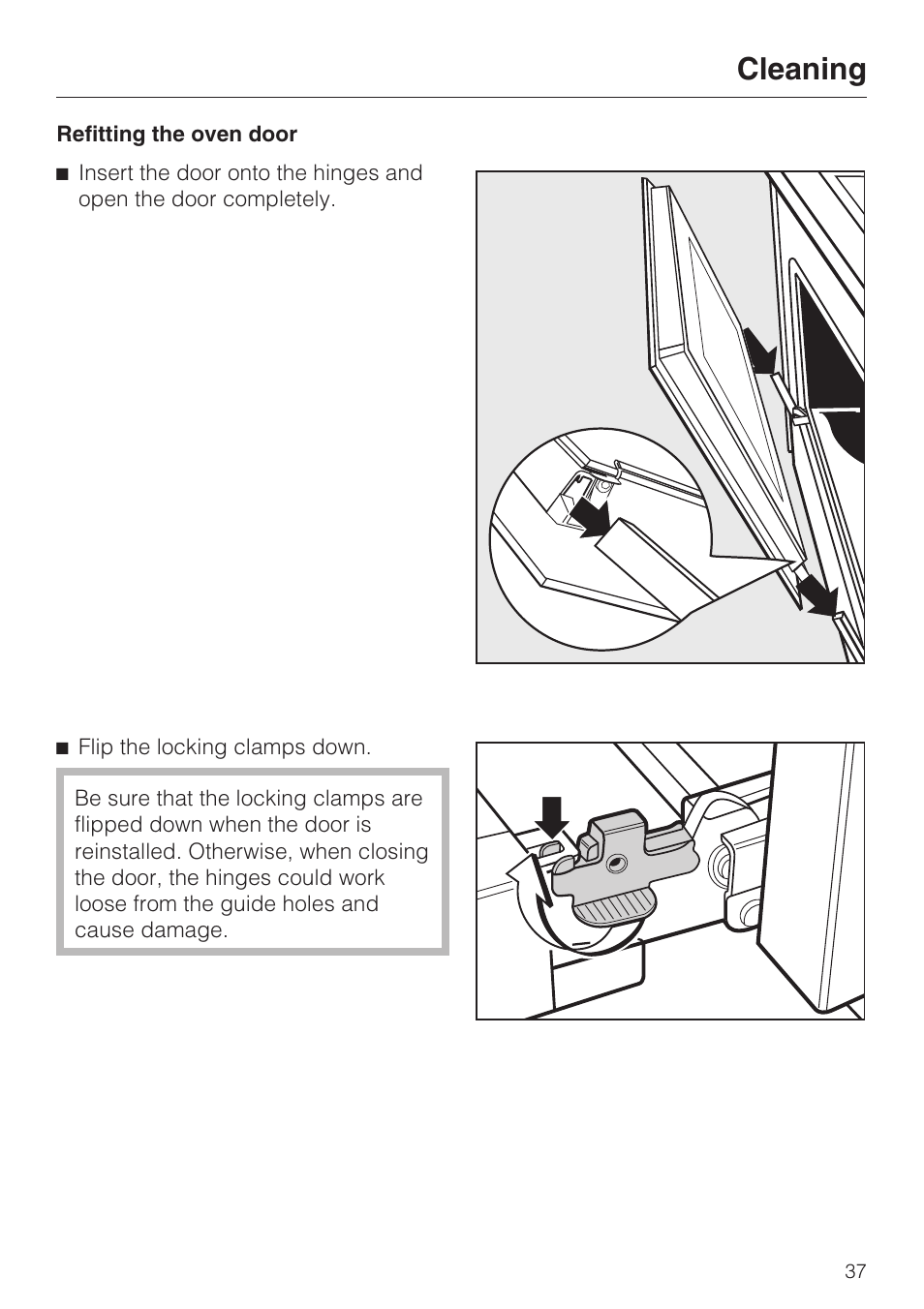 Cleaning | Miele H 4242 B User Manual | Page 37 / 56