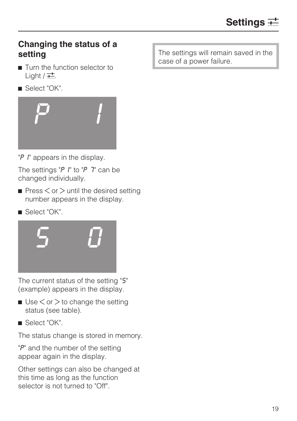 Miele H 4044 BM User Manual | Page 19 / 56