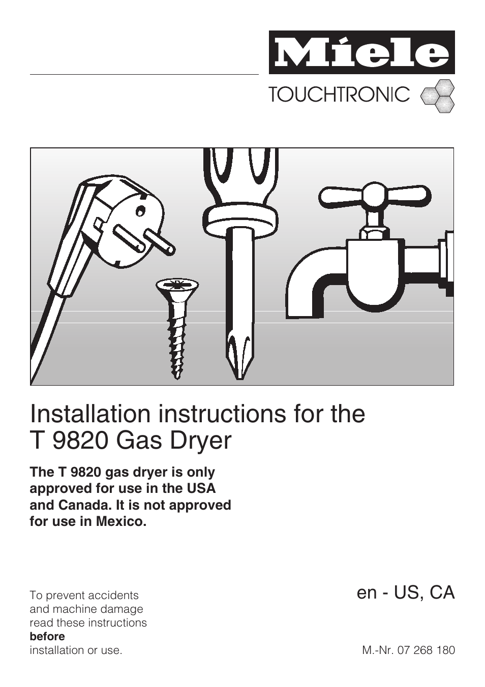 Miele T9820 User Manual | 28 pages