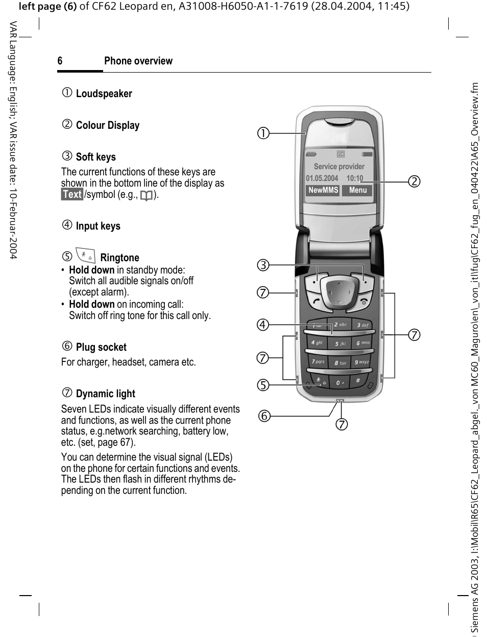Siemens CF62 User Manual | Page 7 / 122
