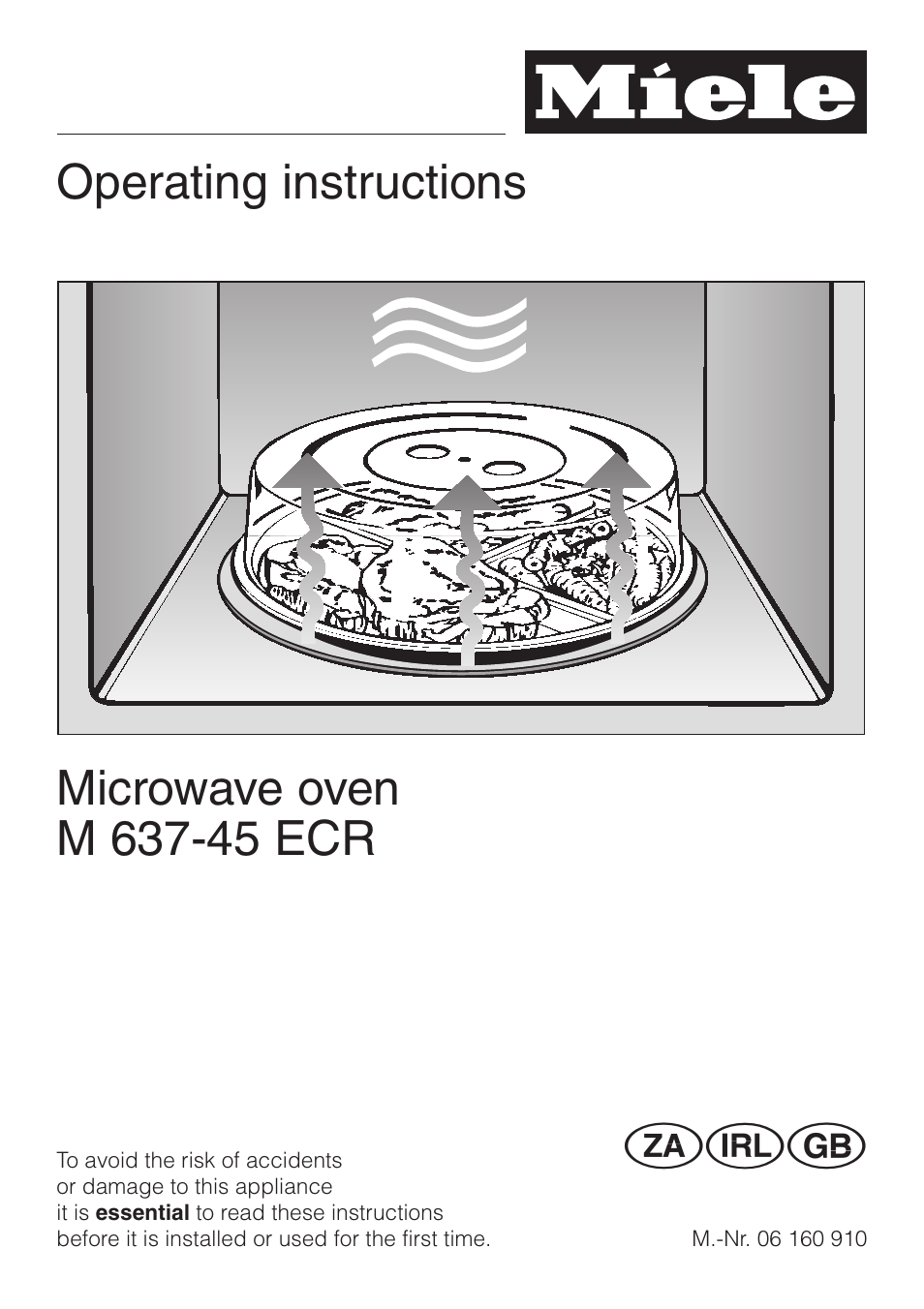 Miele M 637-45 ECR User Manual | 60 pages