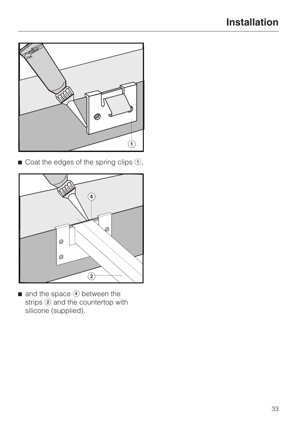Installation | Miele CS 1122 User Manual | Page 33 / 40