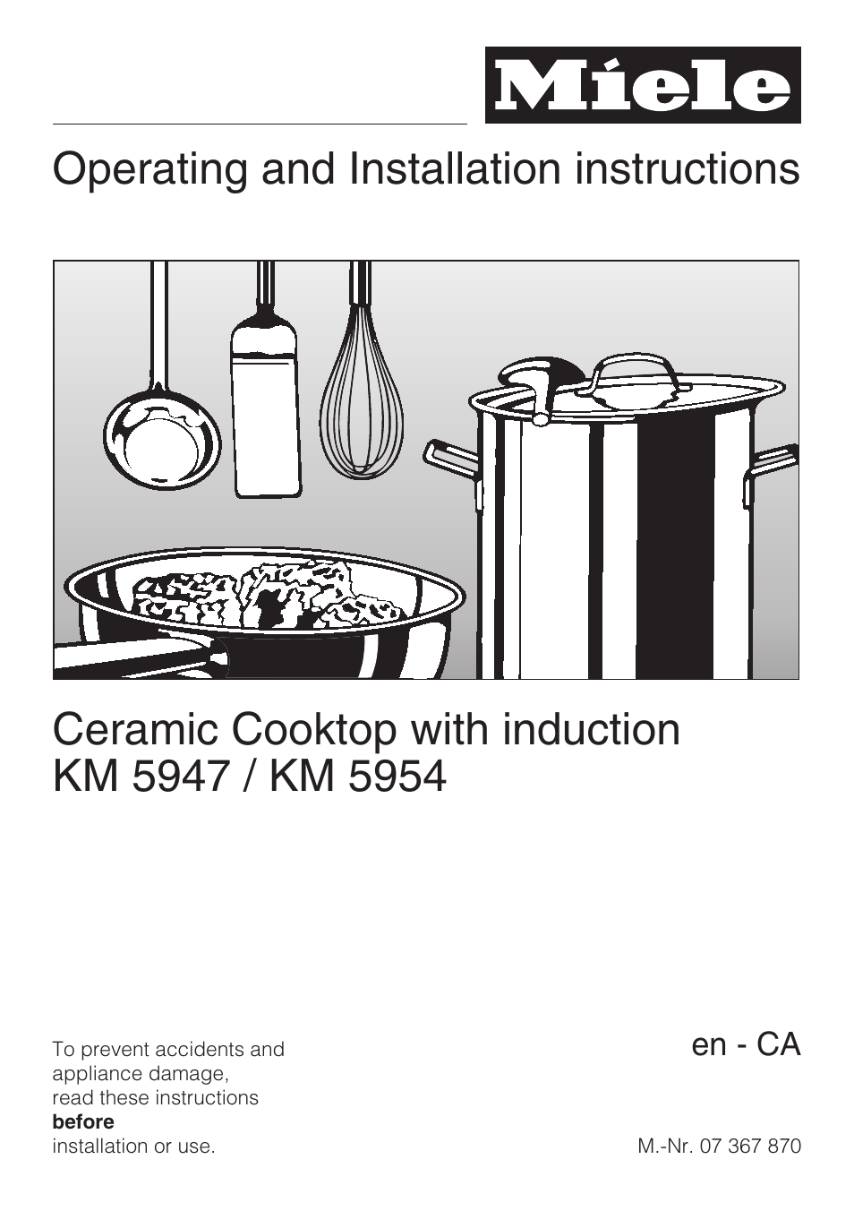 Miele KM5947 User Manual | 56 pages