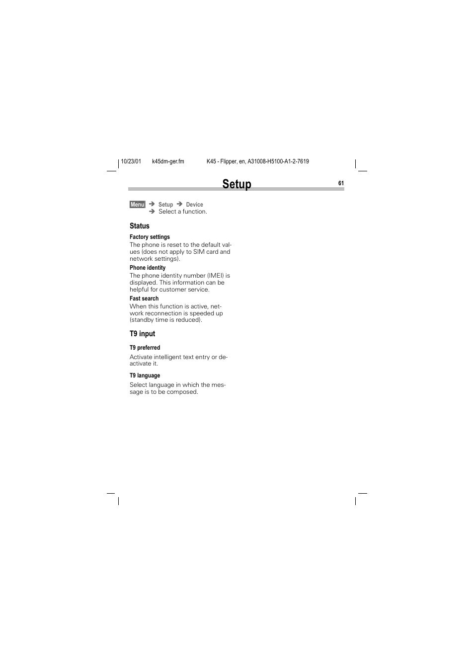 6hwxs | Siemens C45 User Manual | Page 63 / 82