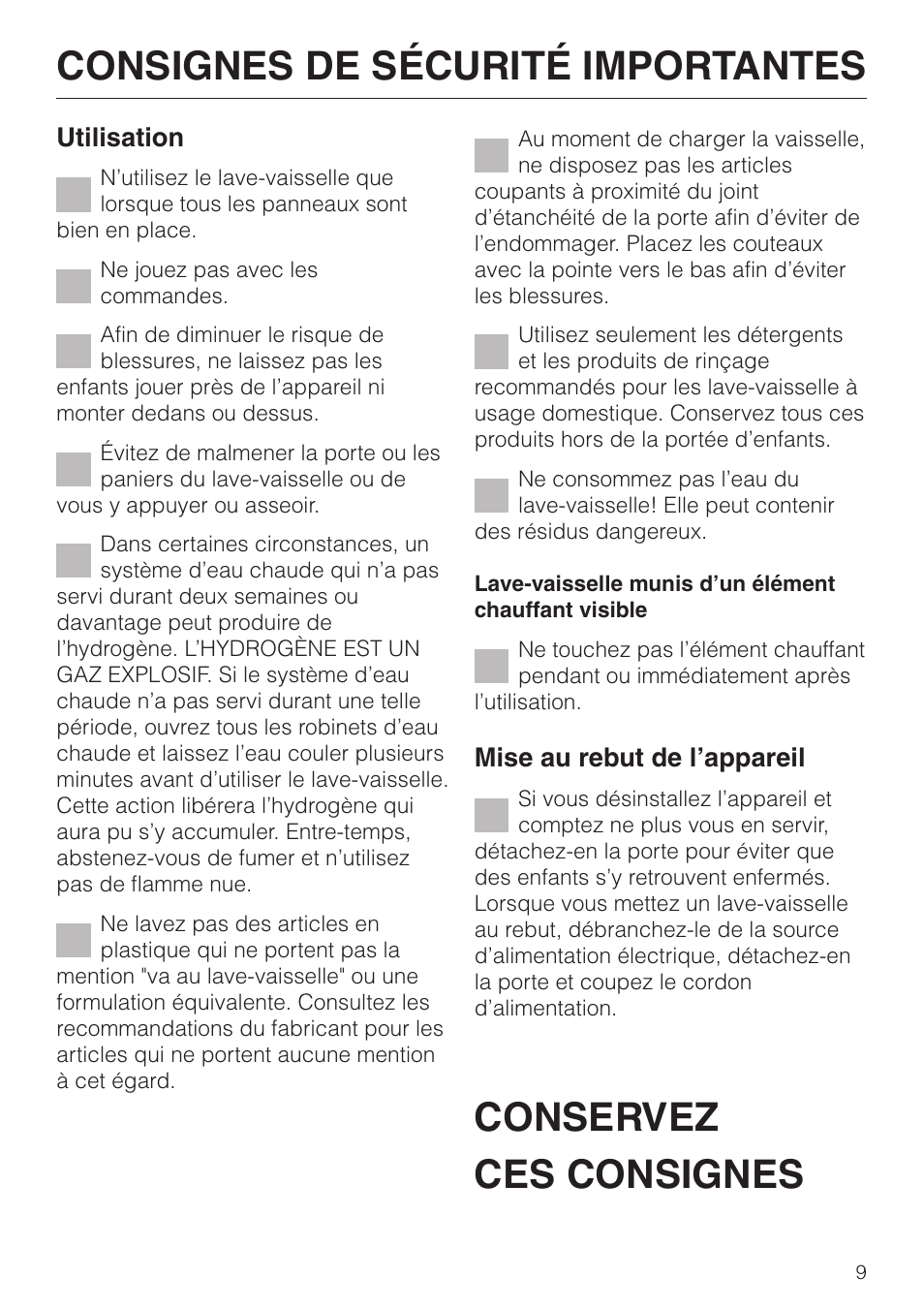 Miele G 851 SC Plus User Manual | Page 9 / 52