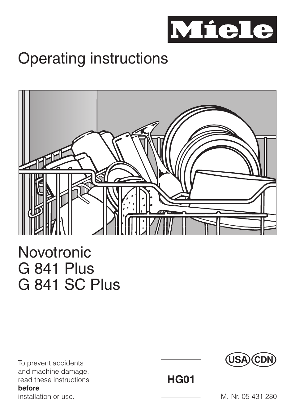 Miele NOVOTRONIC G 841 PLUS User Manual | 48 pages