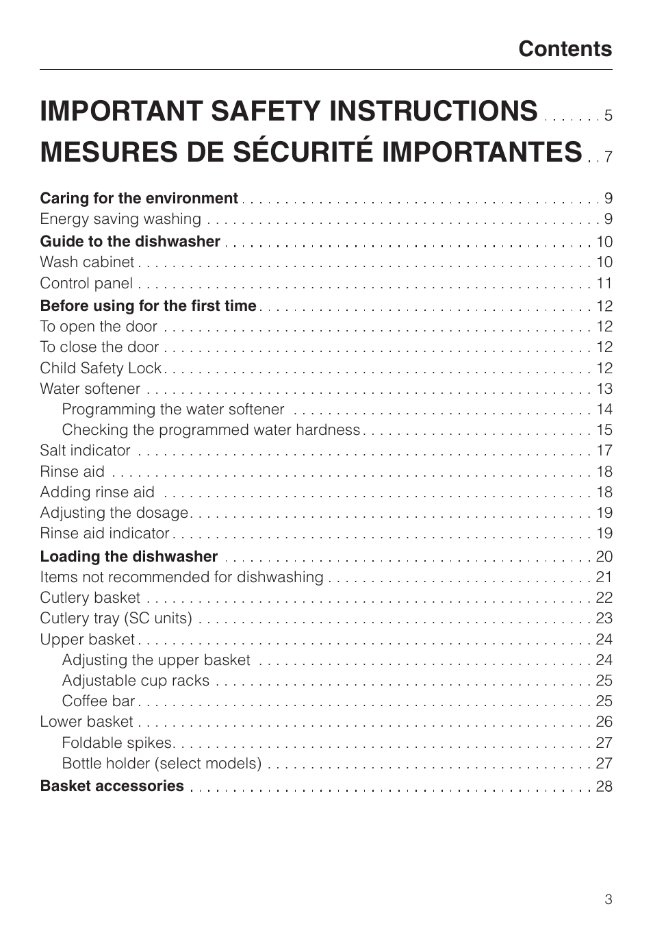 Miele NOVOTRONIC G 841 PLUS User Manual | Page 3 / 48
