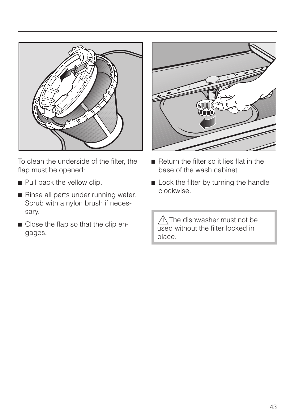 Miele NOVOTRONIC G 841 PLUS User Manual | Page 43 / 48