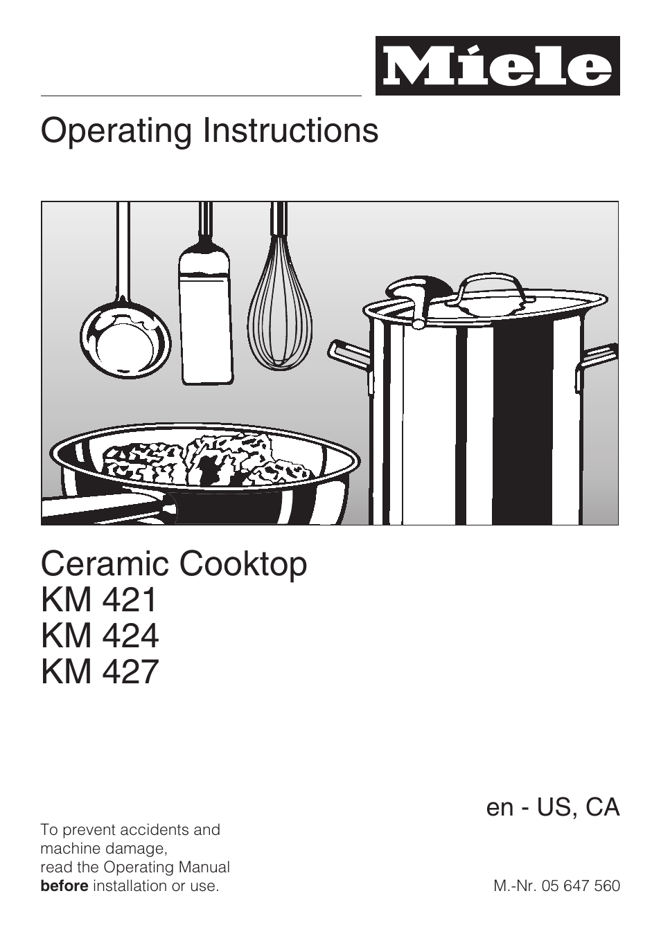 Miele KM427 User Manual | 24 pages