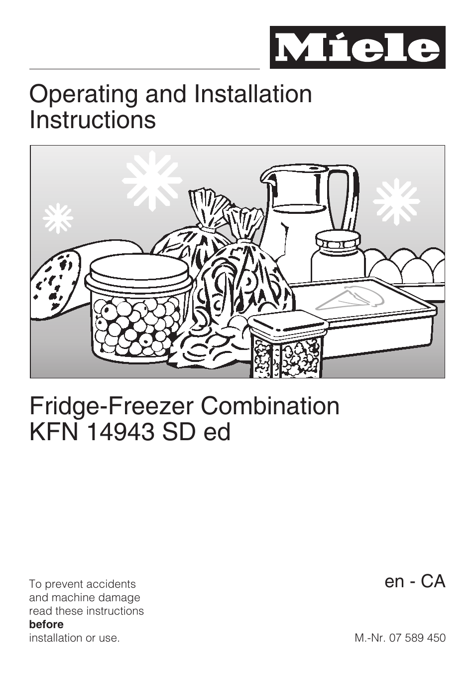 Miele KFN 14943 SD ED User Manual | 64 pages