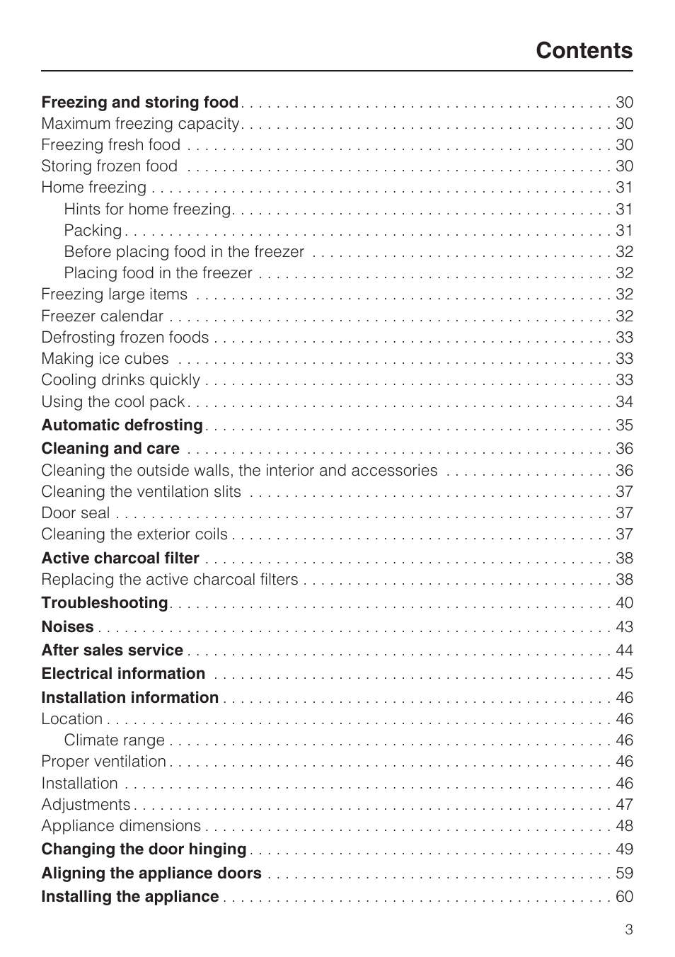 Miele KFN 14943 SD ED User Manual | Page 3 / 64