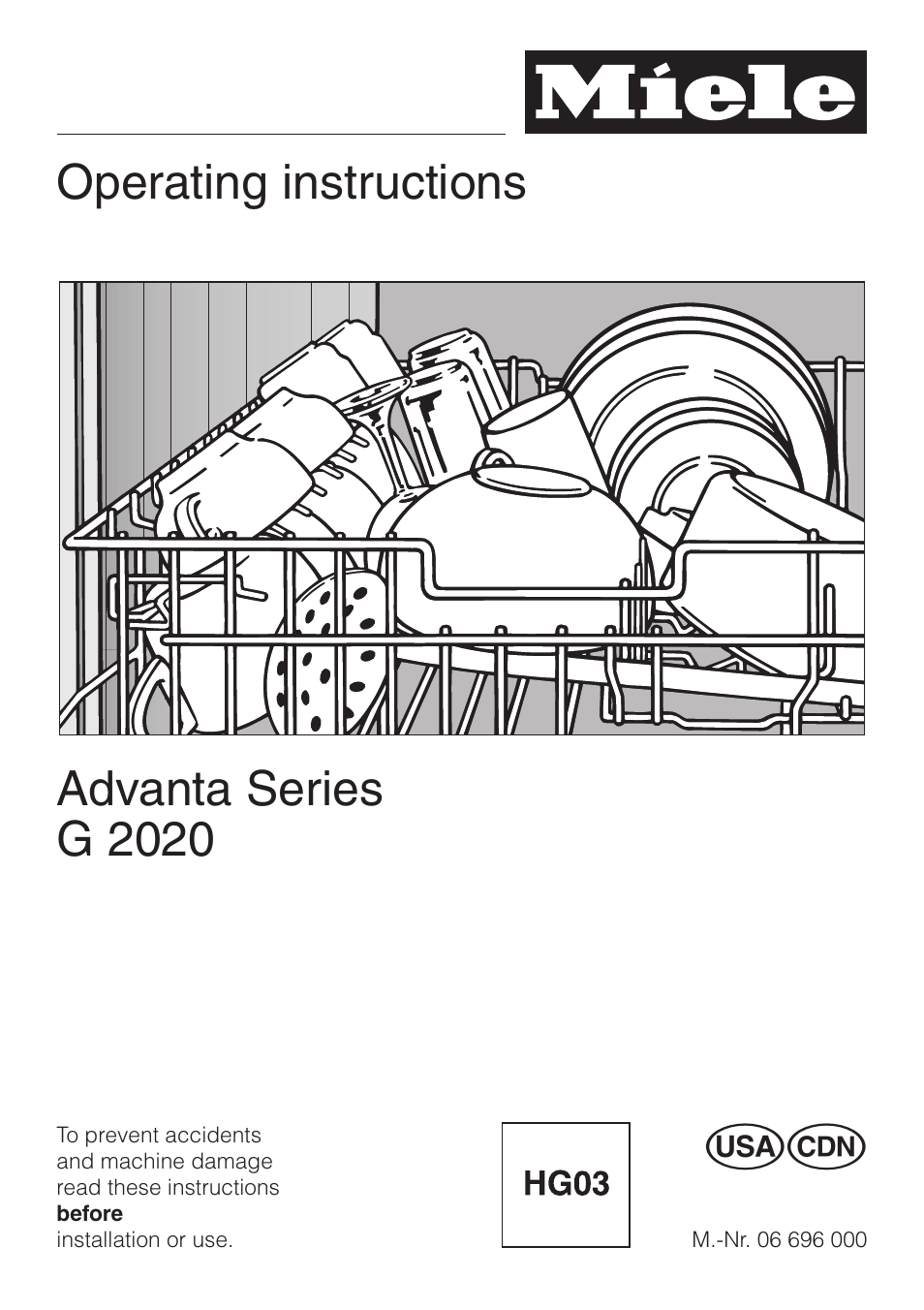Miele ADVANTA SERIES G 2020 User Manual | 52 pages