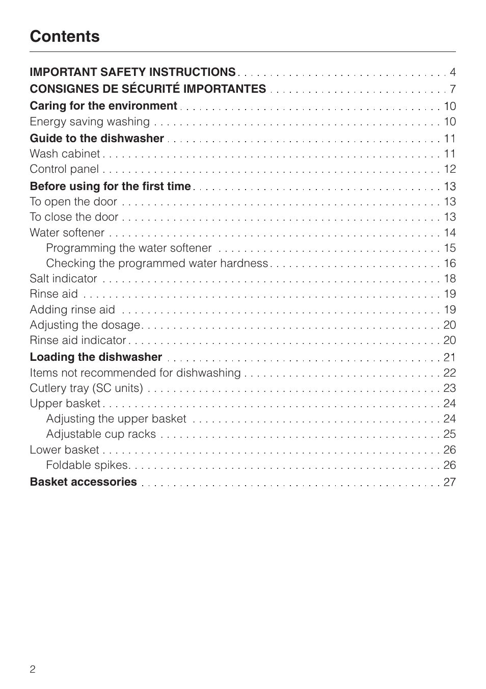 Miele INCOGNITO G 818 SCVI User Manual | Page 2 / 56
