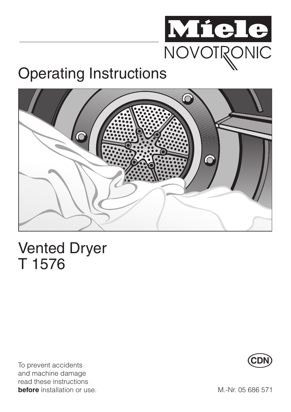 Miele NOVOTRONIC T 1576 User Manual | 40 pages