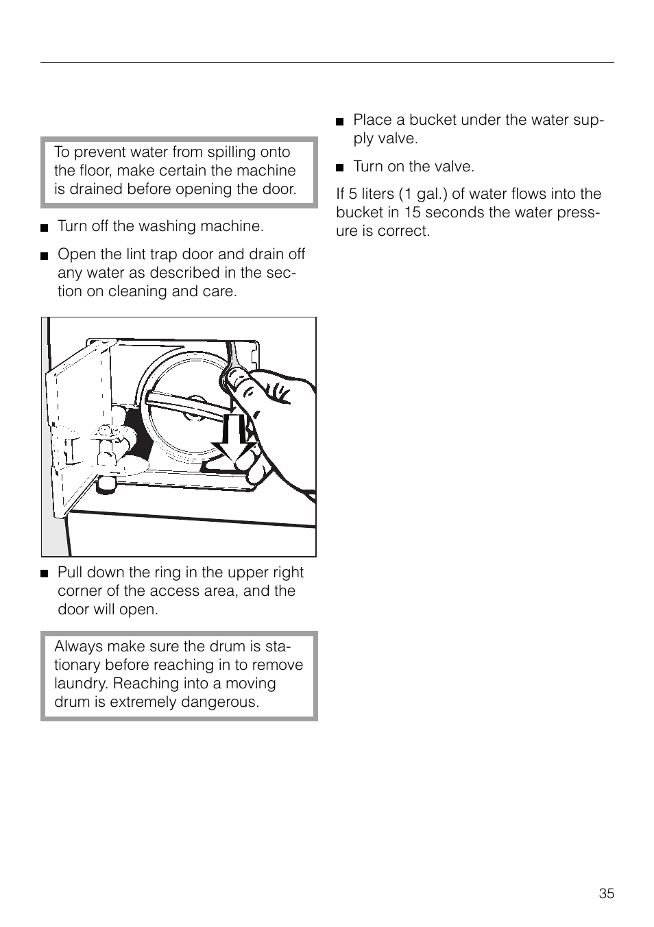 Problem solving guide | Miele W 1918 User Manual | Page 35 / 48