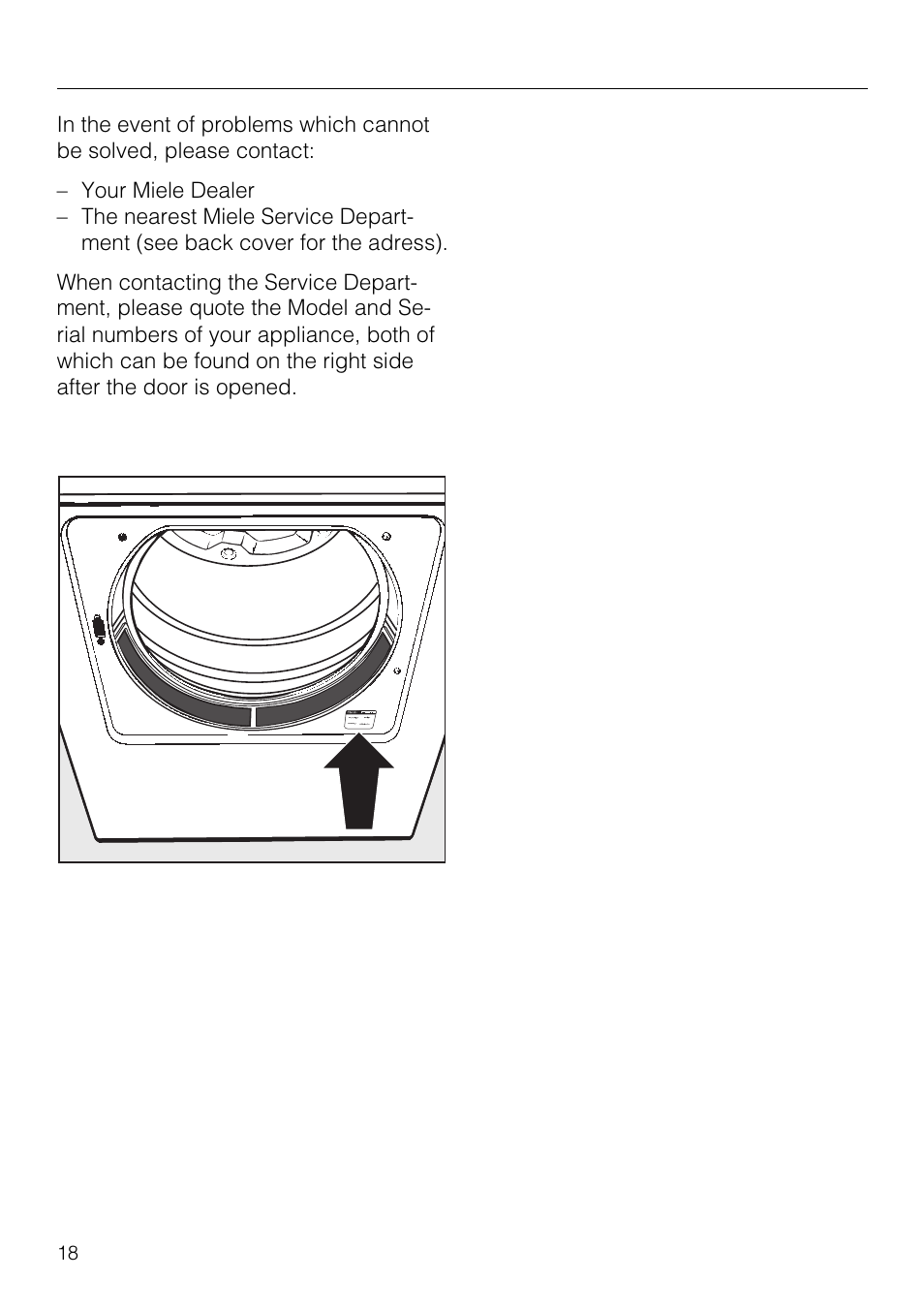 After-sales service 18, Installation instructions 19, After-sales service | Miele NOVOTRONIC T 1515 User Manual | Page 18 / 28