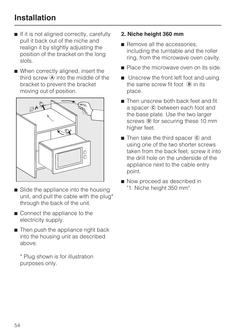 Installation | Miele M 8151-1 User Manual | Page 54 / 56