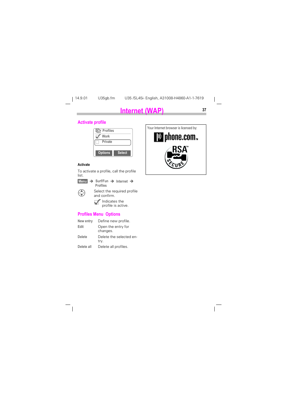 Qwhuqhw :$3 | Siemens SL45i User Manual | Page 39 / 90