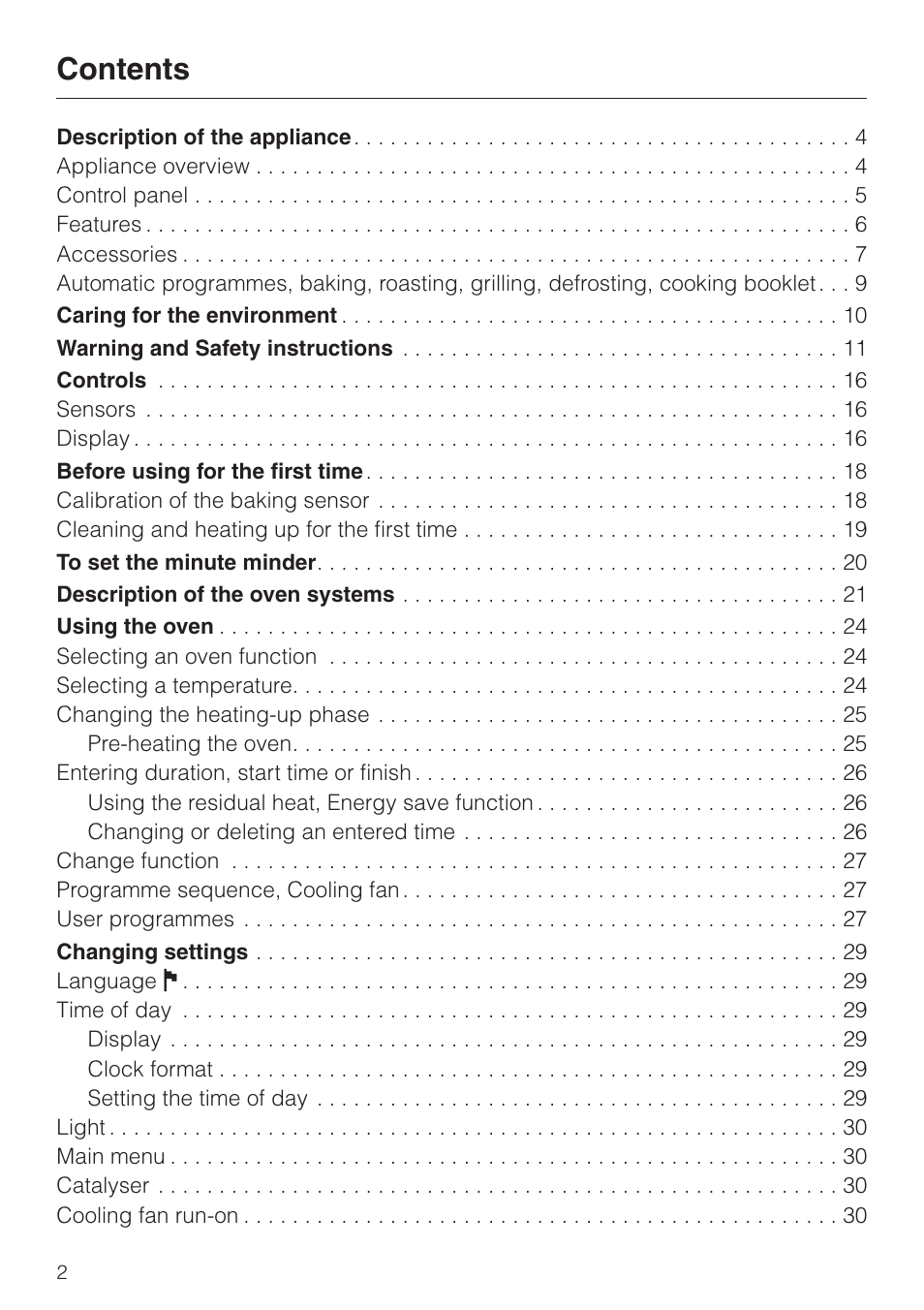 Miele H 4681 User Manual | Page 2 / 60