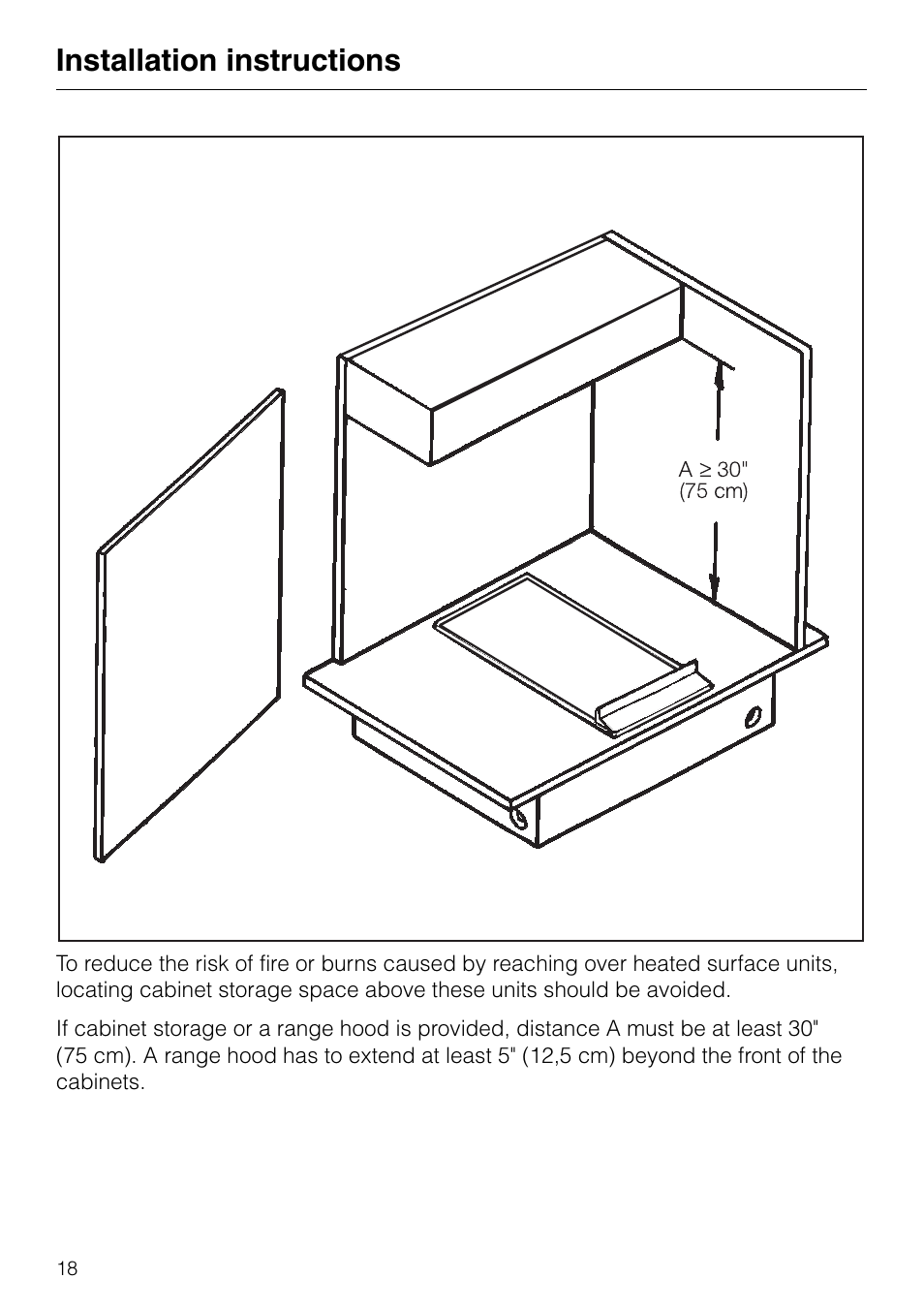 Installation instructions | Miele KM88-2 User Manual | Page 18 / 20