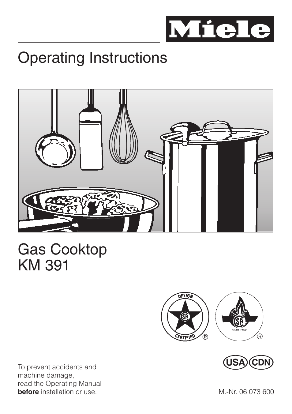 Miele KM391 User Manual | 36 pages