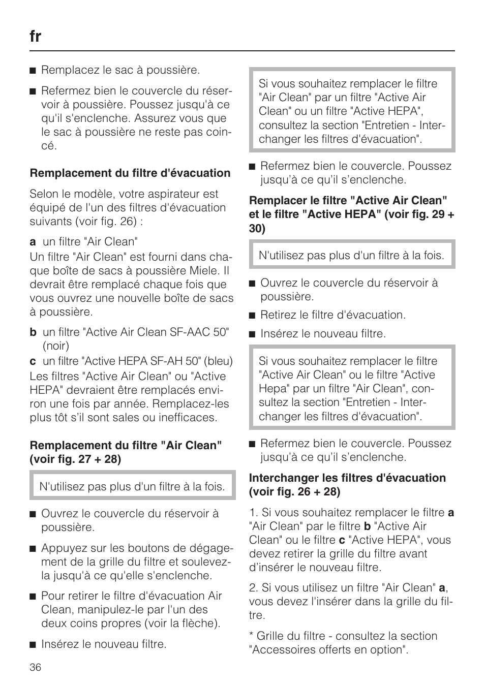 Miele S 6000 User Manual | Page 36 / 80