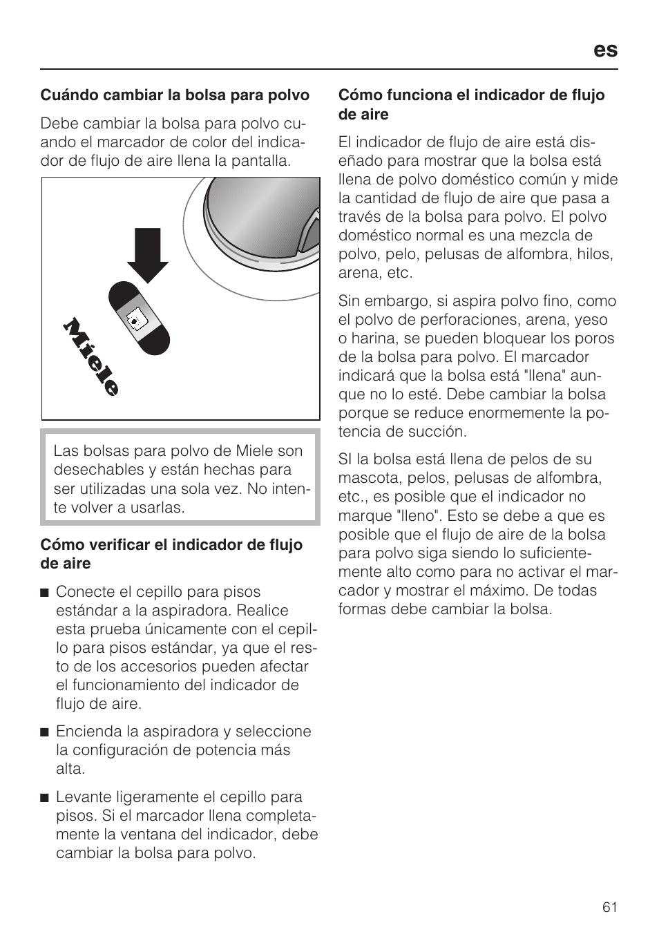 Miele S 6000 User Manual | Page 61 / 80