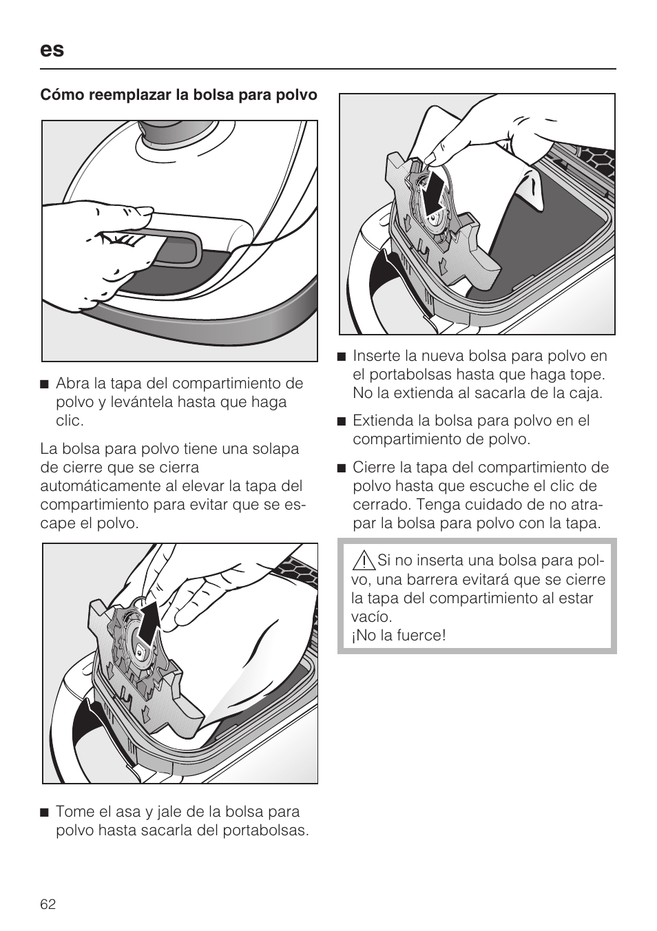 Miele S 6000 User Manual | Page 62 / 80