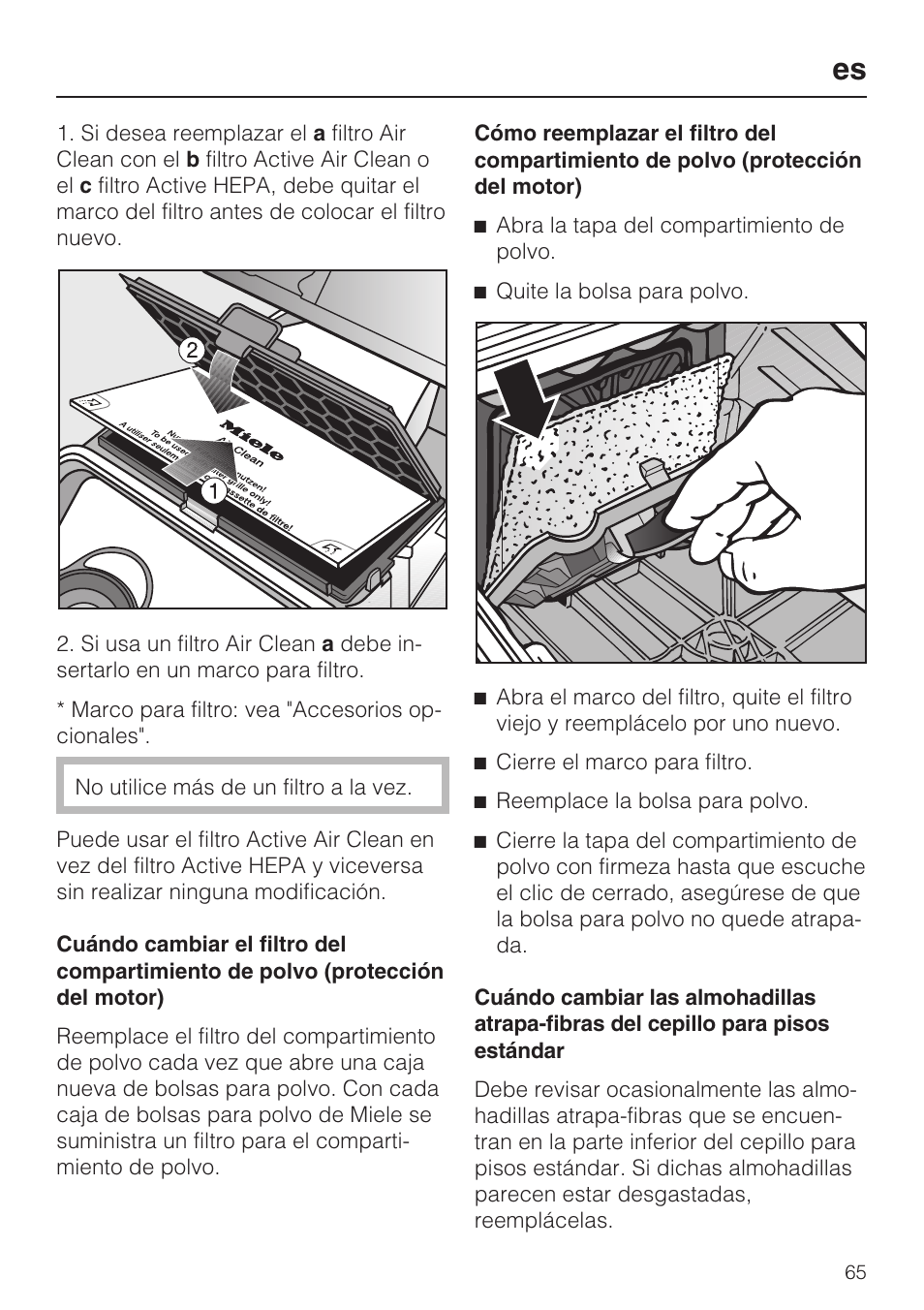 Miele S 6000 User Manual | Page 65 / 80