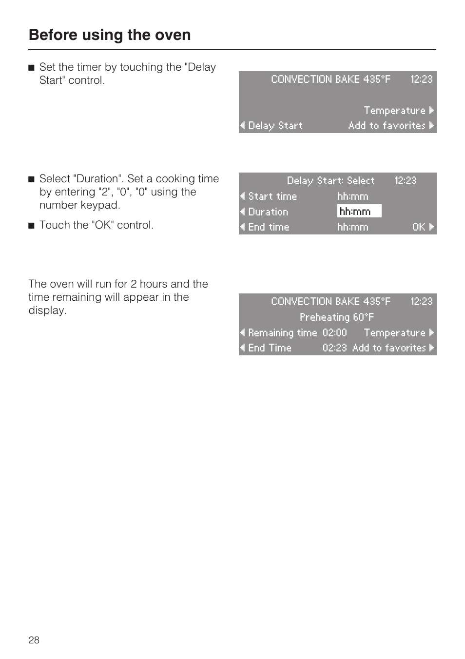 Before using the oven | Miele H4080BM User Manual | Page 28 / 68