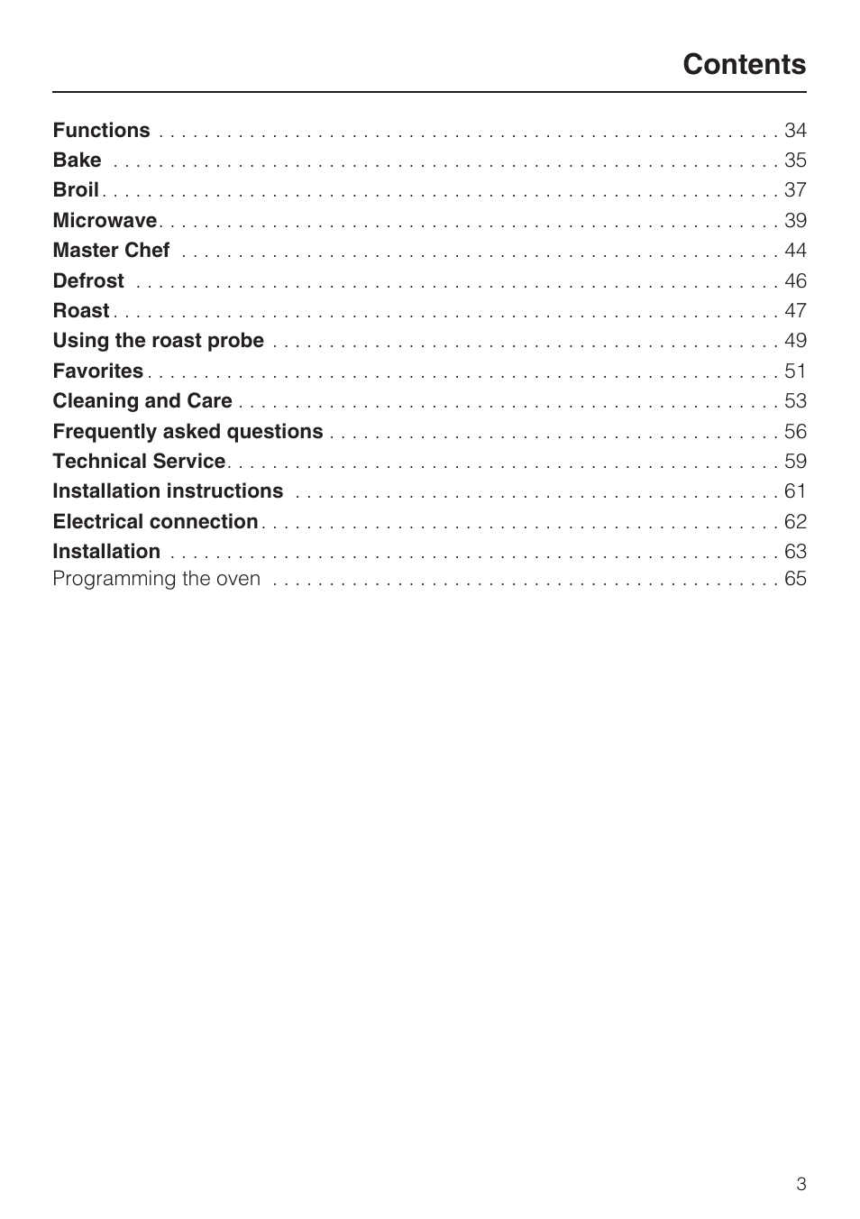 Miele H4080BM User Manual | Page 3 / 68