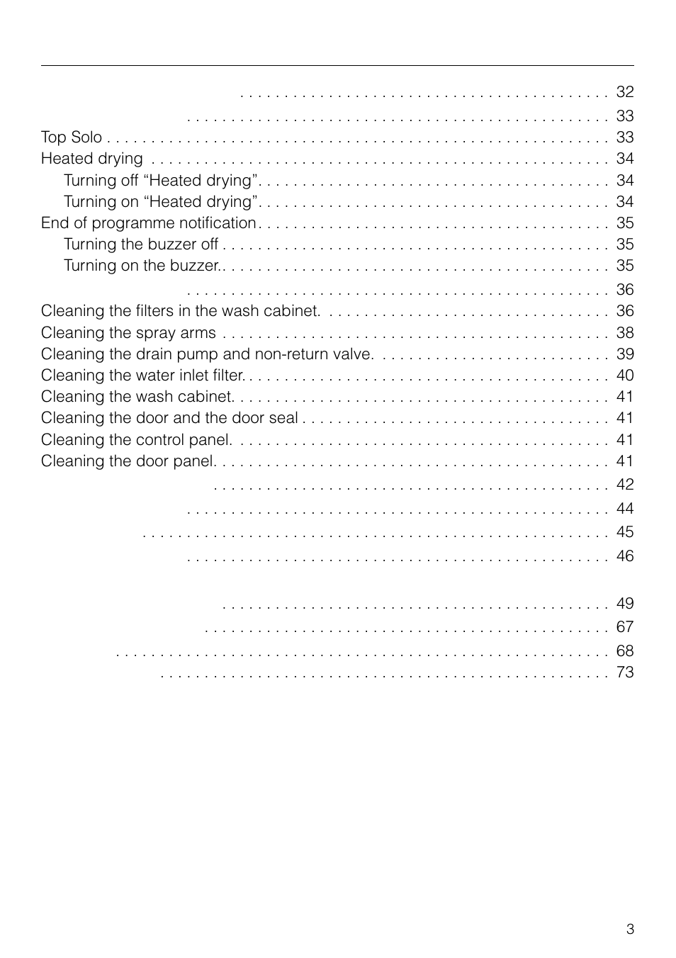 Miele G 879 SCVI User Manual | Page 3 / 76