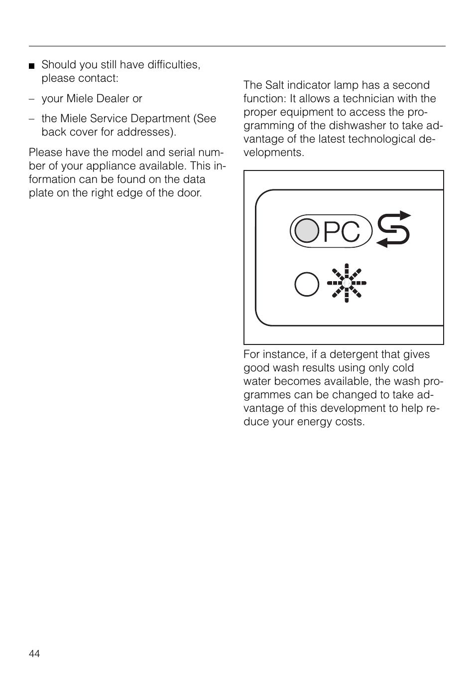 After sales service | Miele G 879 SCVI User Manual | Page 44 / 76