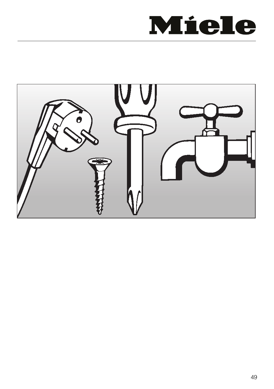 Installation instructions | Miele G 879 SCVI User Manual | Page 49 / 76