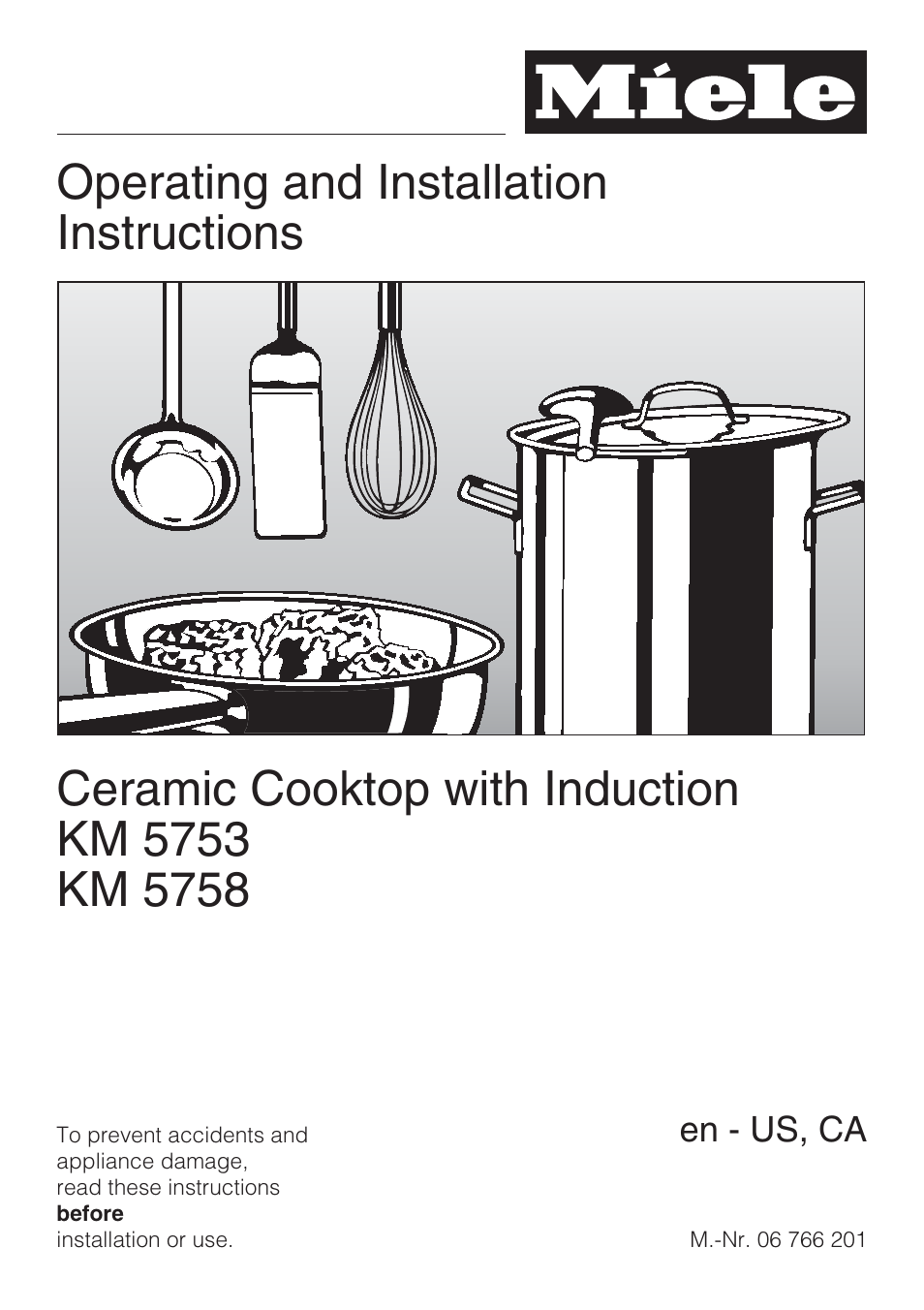 Miele KM5753 User Manual | 52 pages