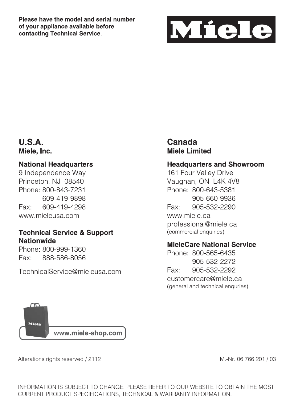 Miele KM5753 User Manual | Page 52 / 52