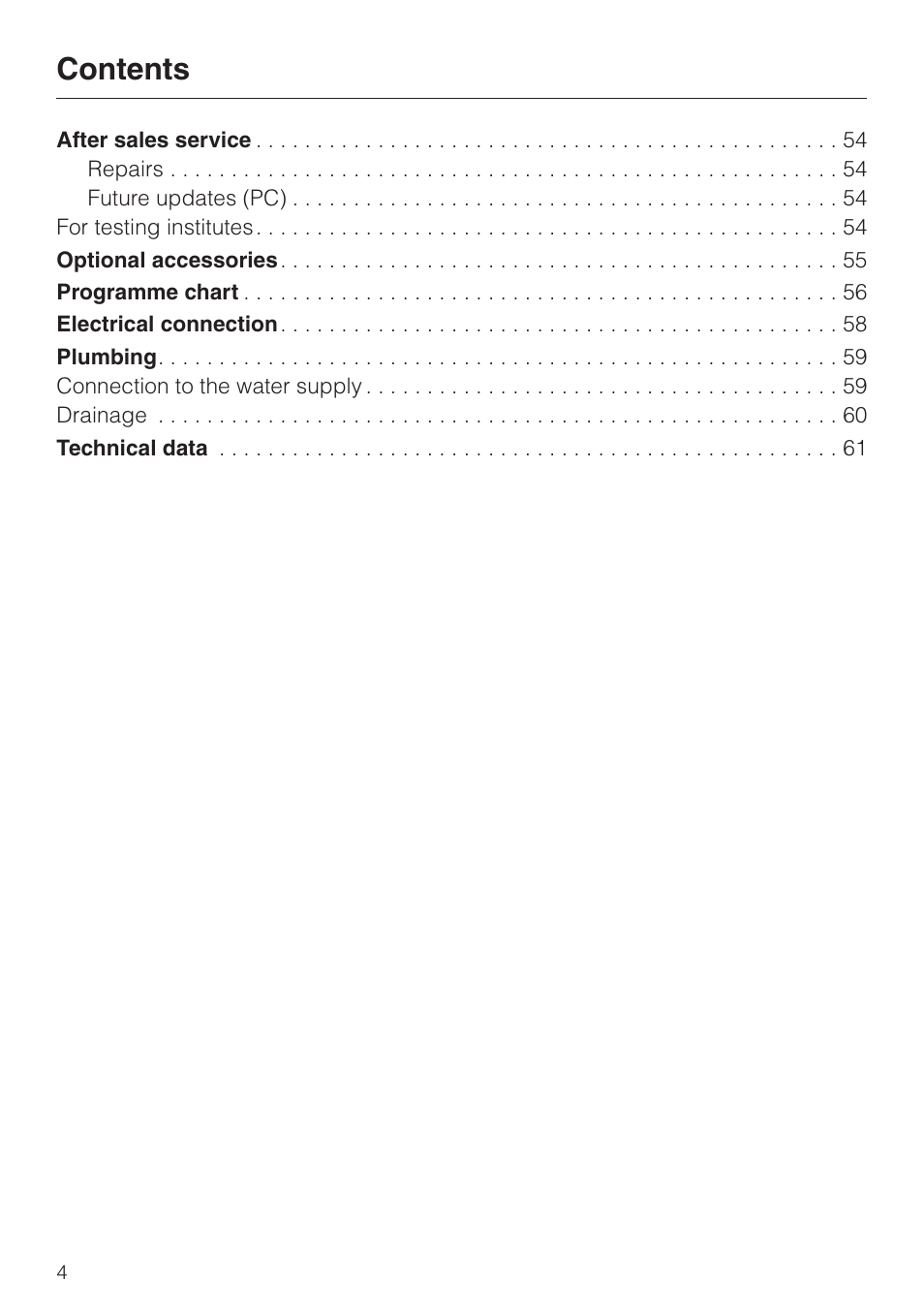 Miele 06 702 810 User Manual | Page 4 / 64