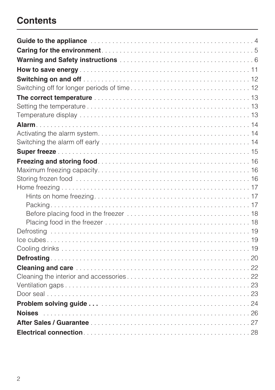Miele F 9212 i User Manual | Page 2 / 36