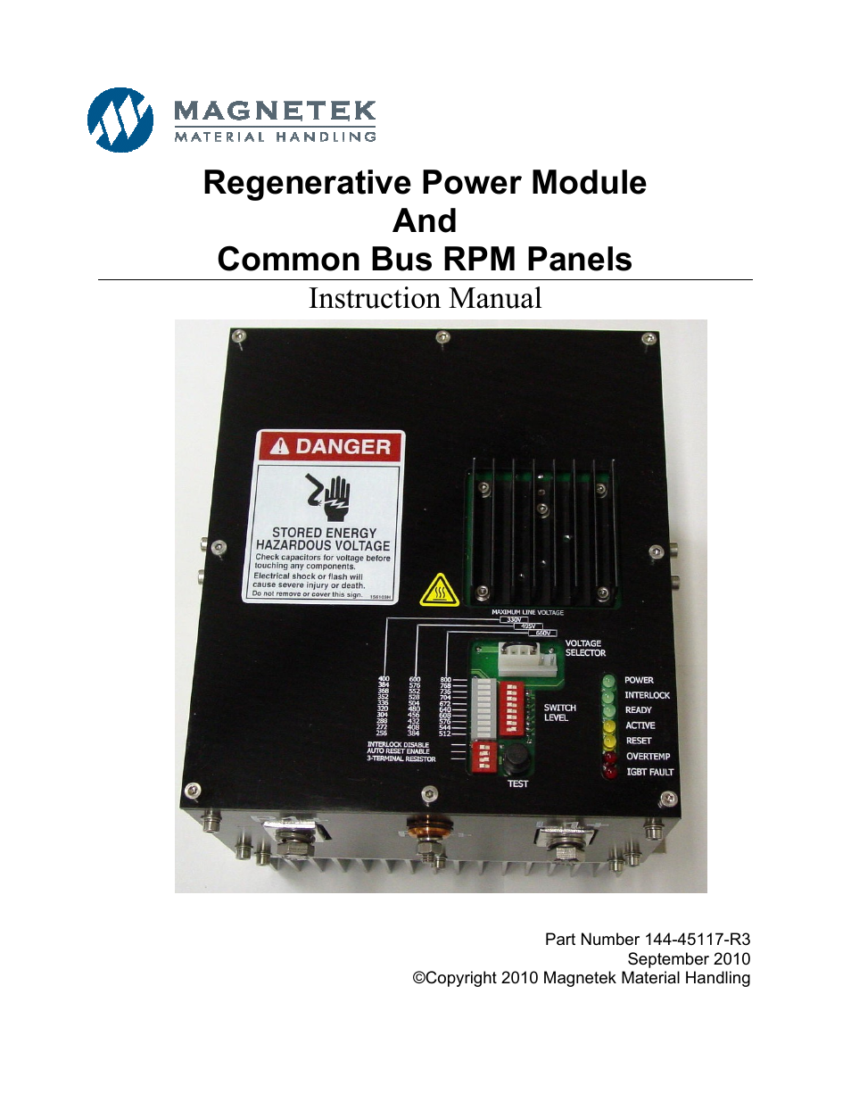 Magnetek 144-45117-R3 User Manual | 20 pages