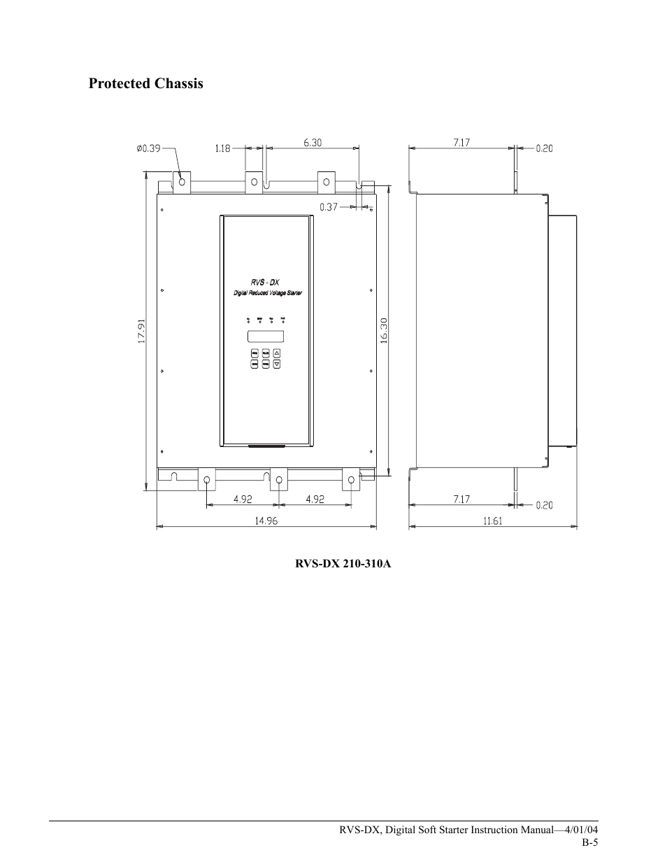 Protected chassis | Magnetek 188-10130 User Manual | Page 64 / 67