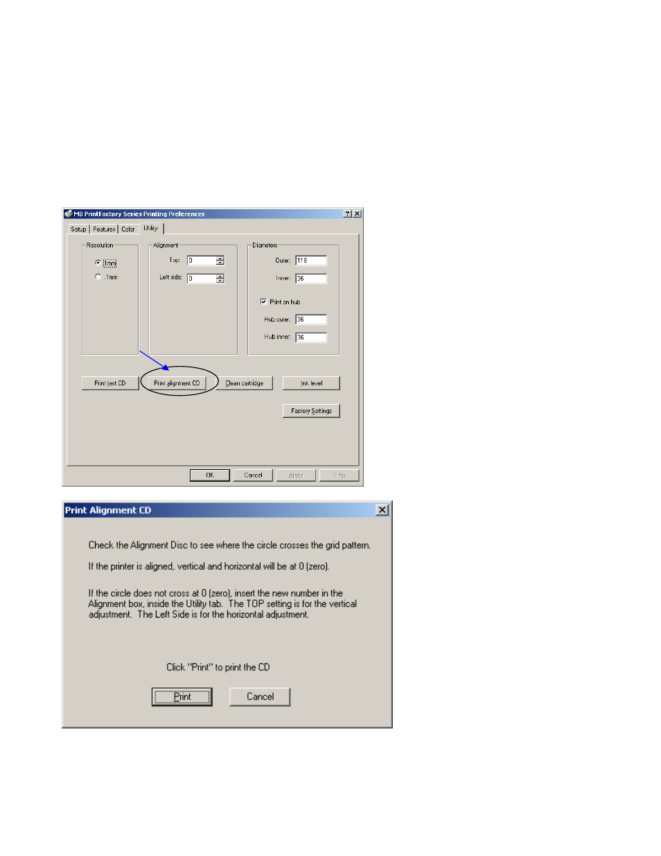 Align disc | MicroBoards Technology Print Factory User Manual | Page 21 / 41