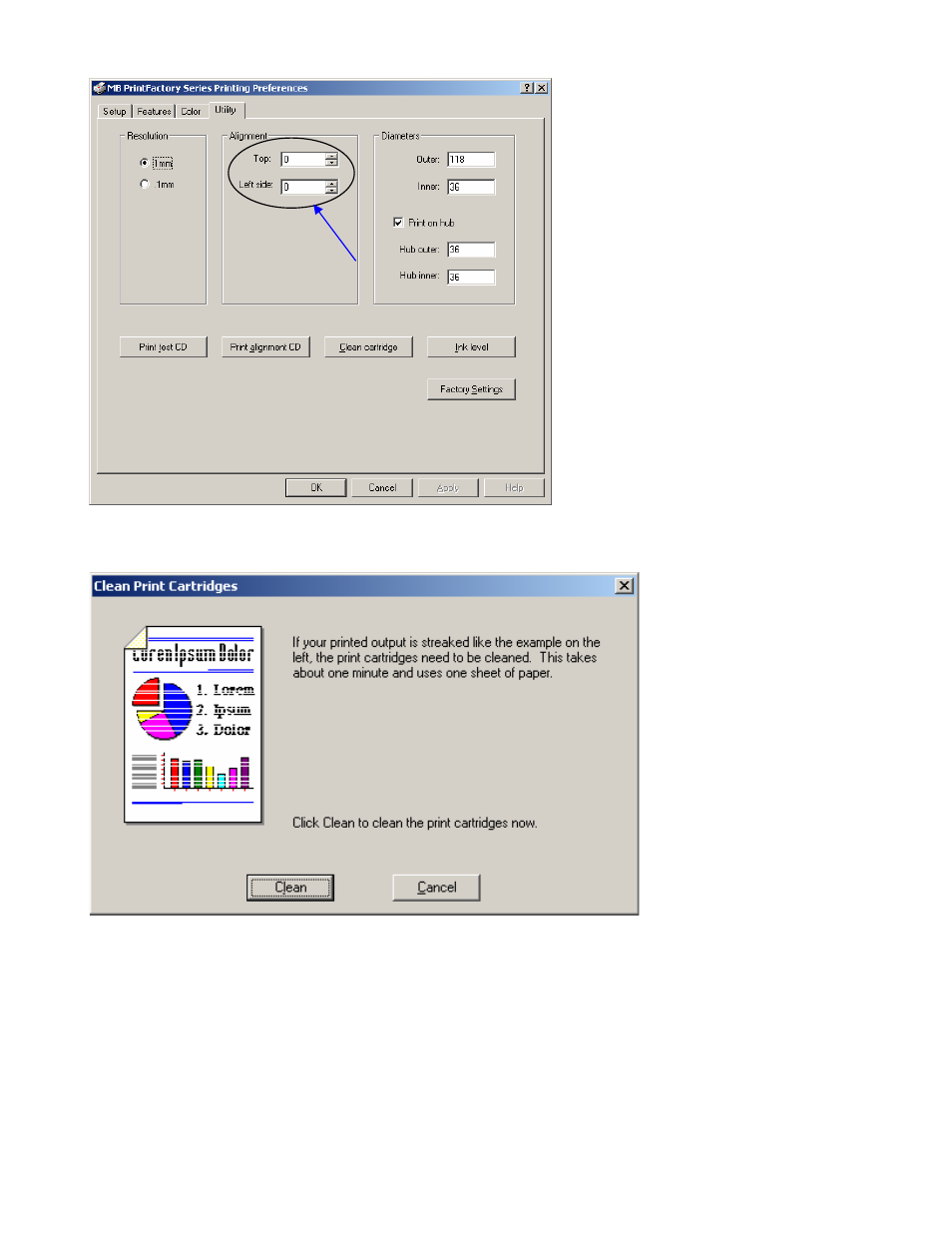 Clean cartridge | MicroBoards Technology Print Factory User Manual | Page 37 / 41